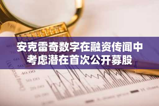 安克雷奇数字在融资传闻中考虑潜在首次公开募股