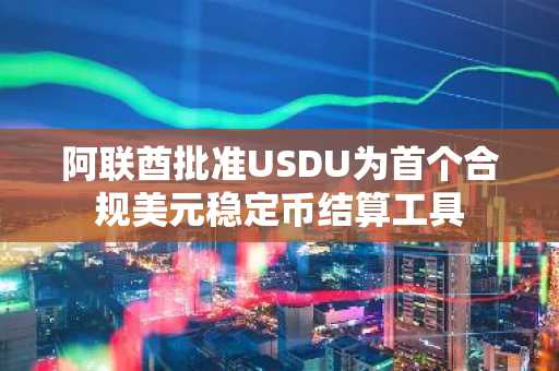 阿联酋批准USDU为首个合规美元稳定币结算工具