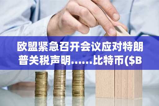 欧盟紧急召开会议应对特朗普关税声明……比特币($BTC)反应冷淡