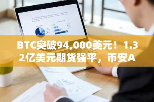 BTC突破94,000美元！1.32亿美元期货强平，币安APP下载入口速览