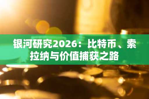 银河研究2026：比特币、索拉纳与价值捕获之路