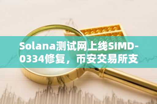 Solana测试网上线SIMD-0334修复，币安交易所支持SOL/USDT交易入口更新
