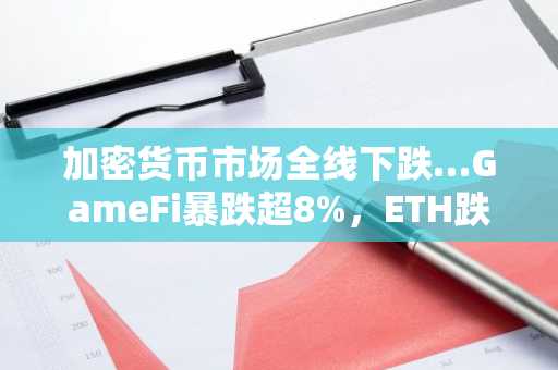 加密货币市场全线下跌…GameFi暴跌超8%，ETH跌破3200美元