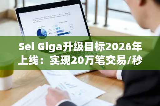 Sei Giga升级目标2026年上线：实现20万笔交易/秒与400毫秒内最终确认