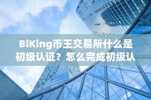 BiKing币王交易所什么是初级认证？怎么完成初级认证？