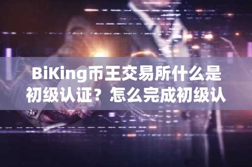 BiKing币王交易所什么是初级认证？怎么完成初级认证？