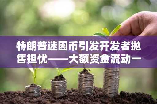 特朗普迷因币引发开发者抛售担忧——大额资金流动一览