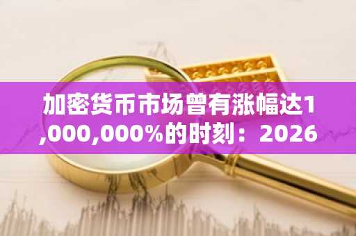 加密货币市场曾有涨幅达1,000,000%的时刻：2026会是零知识证明的元年吗？