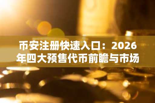 币安注册快速入口：2026年四大预售代币前瞻与市场布局