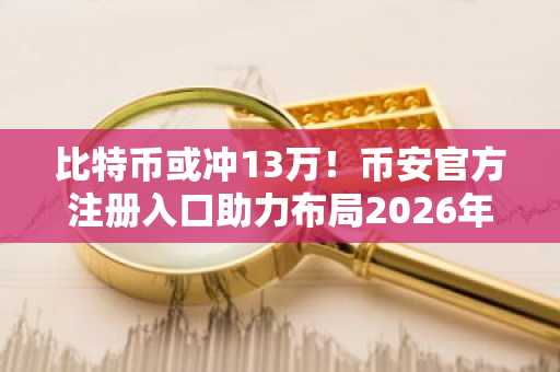 比特币或冲13万！币安官方注册入口助力布局2026年15万目标