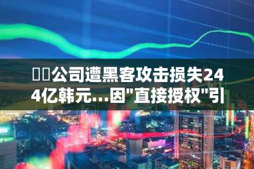 매차公司遭黑客攻击损失244亿韩元…因"直接授权"引发安全惨剧
