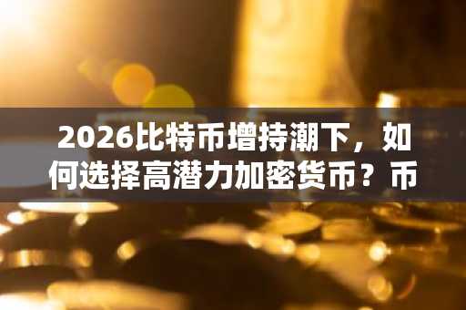 2026比特币增持潮下,如何选择高潜力加密货币?币安注册入口、欧易APP下载最新地址