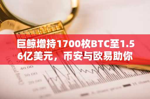 巨鲸增持1700枚BTC至1.56亿美元，币安与欧易助你把握市场趋势