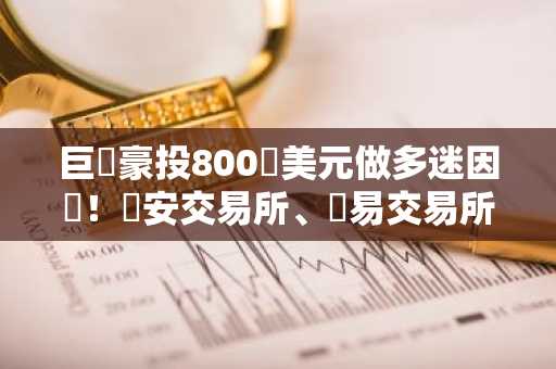 巨鯨豪投800萬美元做多迷因幣！幣安交易所、歐易交易所最新地址入口助你跟上行情