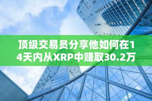 顶级交易员分享他如何在14天内从XRP中赚取30.2万美元利润