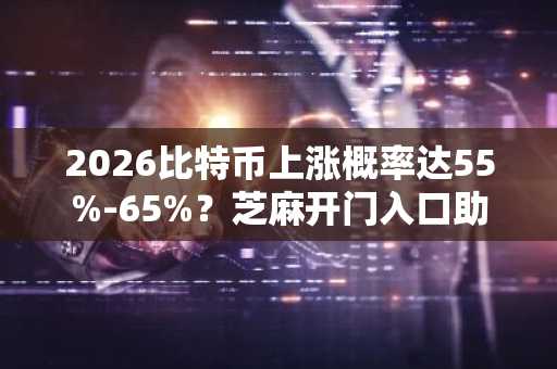 2026比特币上涨概率达55%-65%?芝麻开门入口助你把握行情