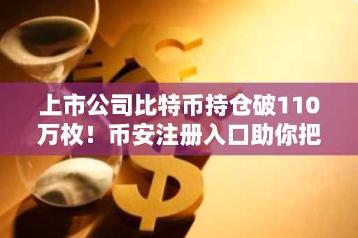 上市公司比特币持仓破110万枚！币安注册入口助你把握机构级投资机遇