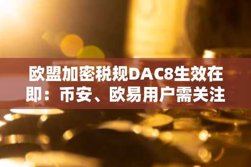 欧盟加密税规DAC8生效在即：币安、欧易用户需关注税务信息申报入口