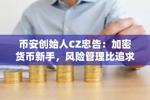 币安创始人CZ忠告：加密货币新手，风险管理比追求利润更重要