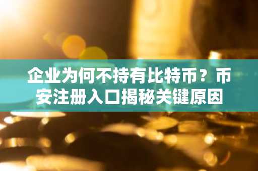 企业为何不持有比特币？币安注册入口揭秘关键原因