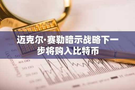 迈克尔·赛勒暗示战略下一步将购入比特币