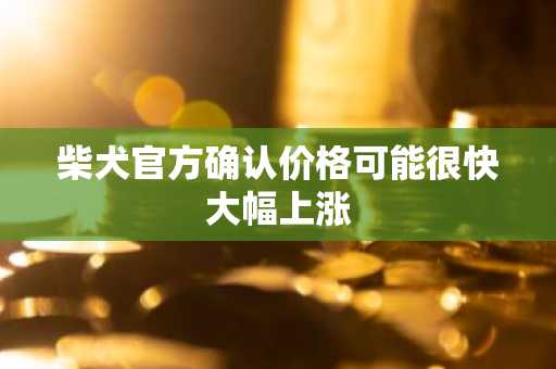 柴犬官方确认价格可能很快大幅上涨