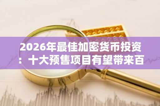 2026年最佳加密货币投资：十大预售项目有望带来百倍至万倍回报