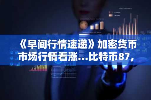 《早间行情速递》加密货币市场行情看涨…比特币87,919美元，以太坊2,919美元
