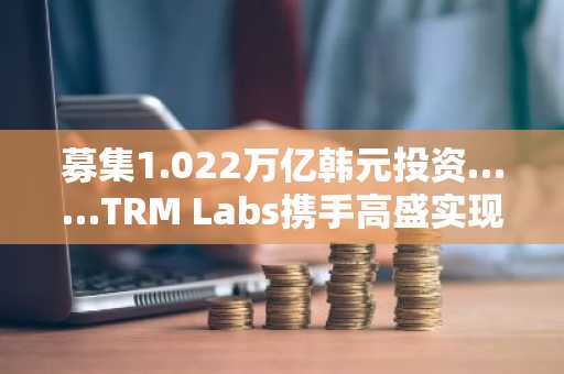 募集1.022万亿韩元投资……TRM Labs携手高盛实现企业估值1.4605万亿韩元