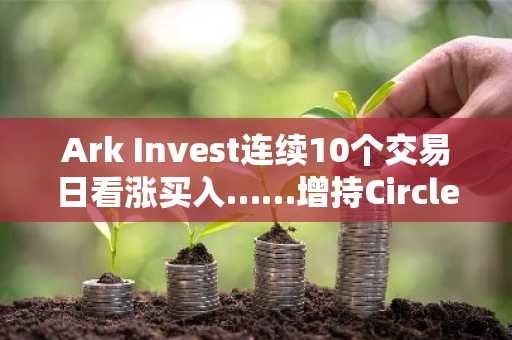 Ark Invest连续10个交易日看涨买入……增持Circle股份