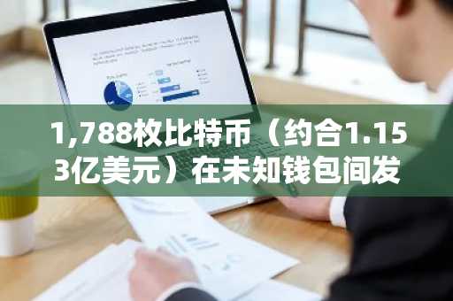 1,788枚比特币（约合1.153亿美元）在未知钱包间发生大规模转移