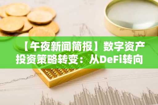 【午夜新闻简报】数字资产投资策略转变：从DeFi转向基础设施为核心 等