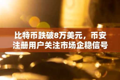 比特币跌破8万美元，币安注册用户关注市场企稳信号