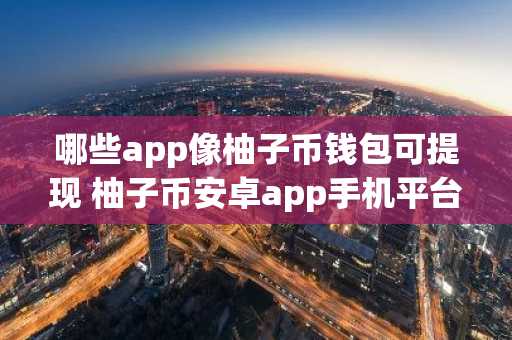 哪些app像柚子币钱包可提现 柚子币安卓app手机平台