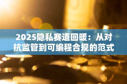 2025隐私赛道回暖：从对抗监管到可编程合规的范式升级