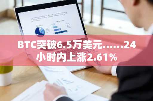 BTC突破6.5万美元……24小时内上涨2.61%
