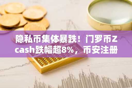 隐私币集体暴跌!门罗币Zcash跌幅超8%,币安注册入口速览