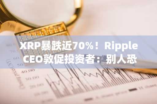 XRP暴跌近70%！Ripple CEO敦促投资者：别人恐惧时我贪婪，币安注册入口速览