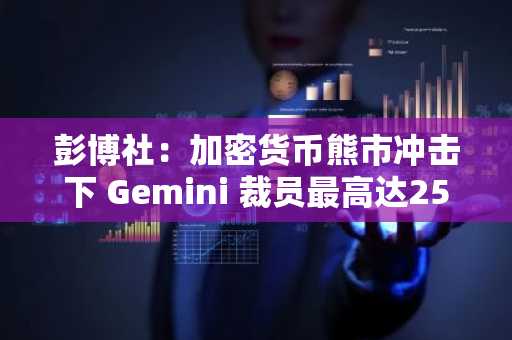 彭博社：加密货币熊市冲击下 Gemini 裁员最高达25%，并退出英国、欧盟及澳大利亚业务