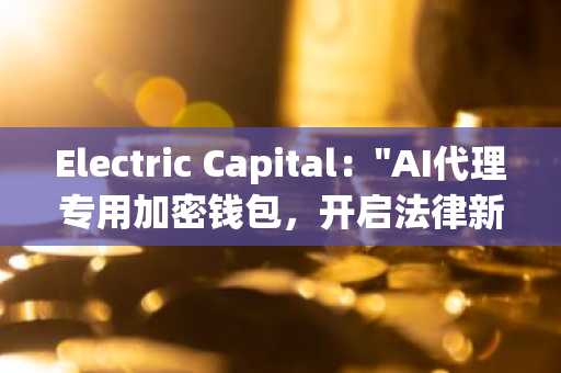 Electric Capital："AI代理专用加密钱包，开启法律新边界"