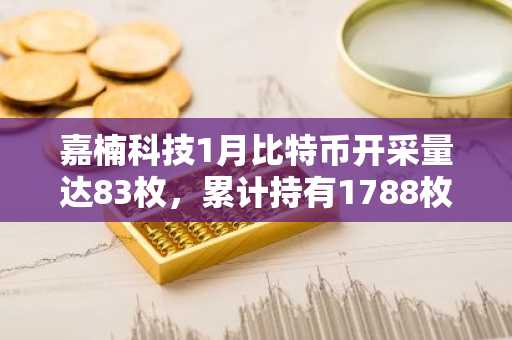 嘉楠科技1月比特币开采量达83枚，累计持有1788枚比特币及3951枚以太币
