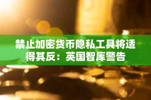 禁止加密货币隐私工具将适得其反：英国智库警告