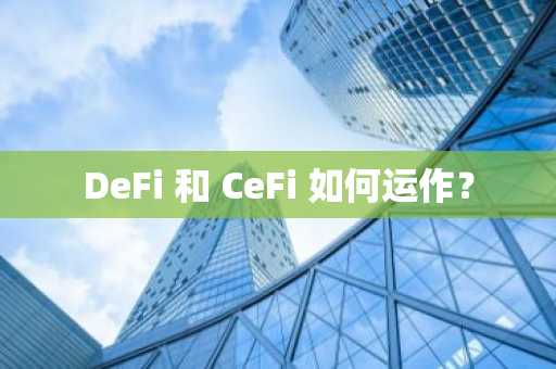 DeFi 和 CeFi 如何运作？
